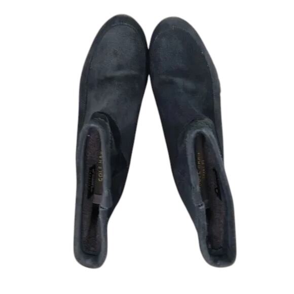 Cole Haan Shoes Womens 9 Bootie Pull On Leather Waterproof Comfort Classic Blue - Picture 5 of 14